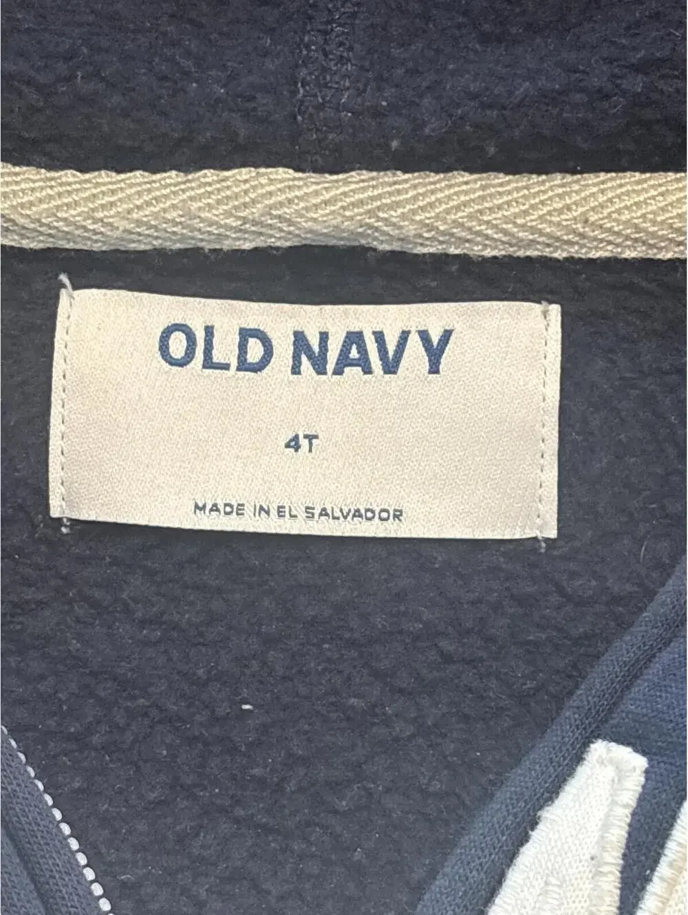 Old Navy Navy Blue logo Hoodie for Kids Size 4T Boys Childrens